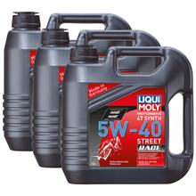 3x Liqui Moly 1685 Motorbike 4T Motoröl Motorrad Synth Sport Street Race 5W-40 4L
