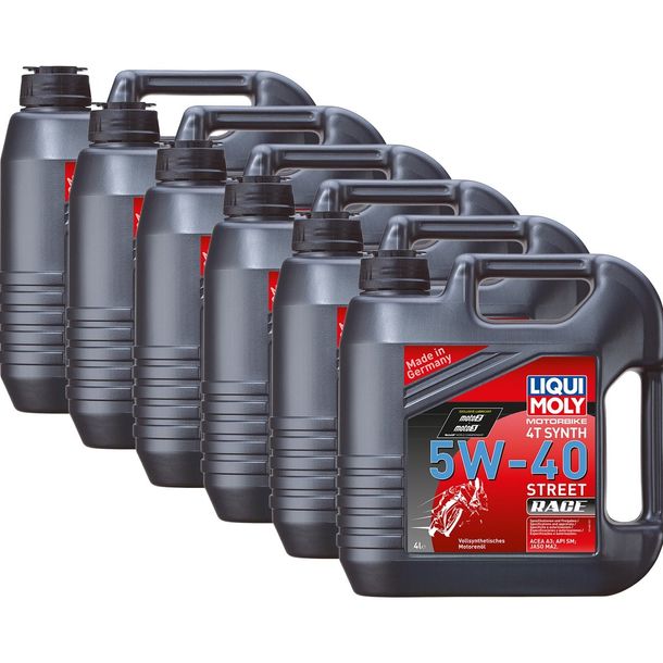 Olio motore a 4 tempi Liqui Moly 1685 Synth Sport Street Race 5W-40 4L