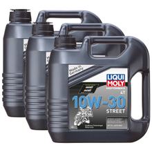 3x Liqui Moly 1688 Motorcycle 4-Stroke Engine Oil Synth Sport Motorbike Street Race 4L
