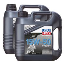 2x Liqui Moly 1689 Motorbike 4T Motoröl Synth Motorrad Street Race 15 W-50 4L