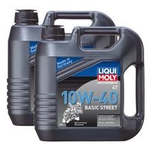 2x Liqui Moly 3046 Motorbike 4-Stroke Basic Street Engine Oil 10W-40 4L