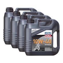 4x Liqui Moly 3056 Motorbike 4-Stroke Off-Road Engine Oil 10W-40 4L