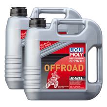 2x Liqui Moly 3064 Motorbike 2T Synth Offroad Race Motoröl 4L