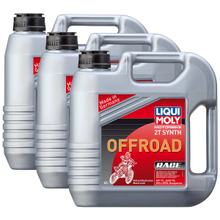 3x Liqui Moly 3064 Motorbike 2T Synth Offroad Race Motoröl 4L