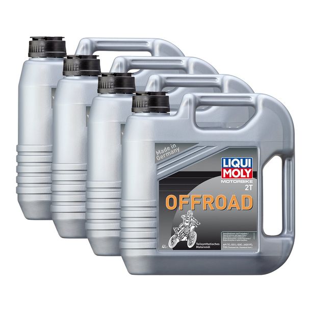4x Liqui Moly 3066 Motorbike 2-stroke Off-Road Engine Oil Enduro Quad Snowmobile 4L