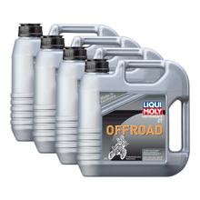 4 x Liqui Moly 3066 Moto 2T Aceite de motor todoterreno Enduro Quad Snowmobile 4L