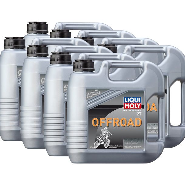 8x Liqui Moly 3066 Motorbike 2T Offroad Motoröl Enduro Quad Schneemobil 4L