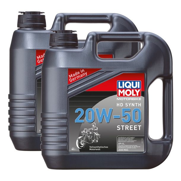 Aceite de motor Liqui Moly 3817 para motos Harley Davidson HD Synth Street, 20 W, 50, 4 L