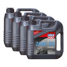 4x Liqui Moly 3817 Harley Davidson Motorbike HD Synth Street Engine Oil 20W-50 4L
