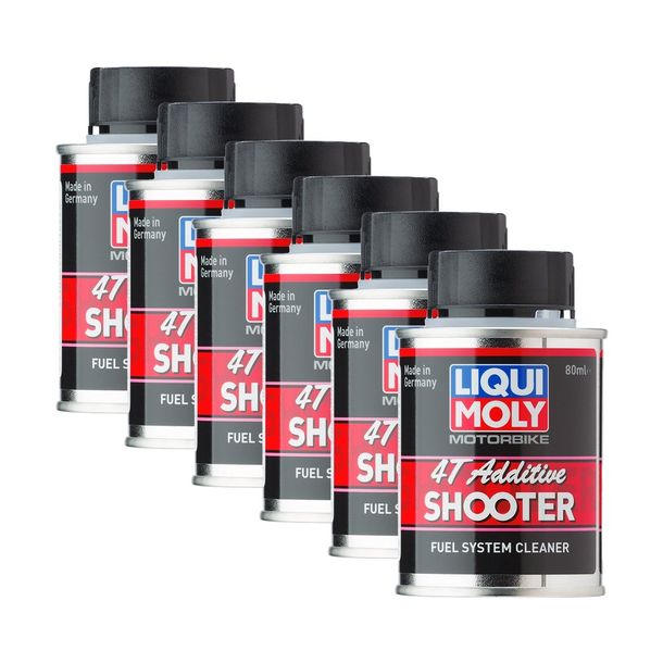 Lot de 6 additifs de protection à essence Liqui Moly 3824 pour moto 4T, 80 ml