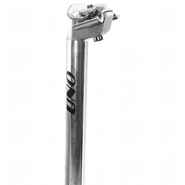 Sattelstütze Aluminium MTB 26,4mm silber Uno Kalloy für Fahrräder