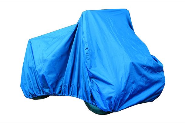 Abdeckplane für ATV blau Größe XL: Länge 251cm, Breite 125cm, Höhe 85cm