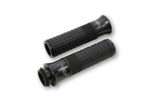 ABM Alugriffe Gummi schwarz / schwarz 7/8 Zoll, Ende offen