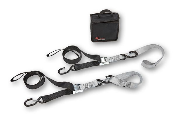 ACEBIKES juego de correas de amarre dúo de correas con hebilla de leva 180 cm x 35 mm 300 daN