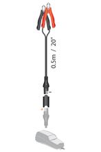 Anschlusskabel mit Krodilklemmen, SAE-Stecker