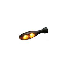 Blinker Micro 1000 ,Dark, LED, schwarz, getöntes Glas