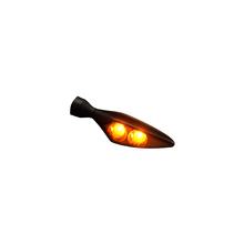 Blinker Micro Rhombus Dark, schwarz, vorne links / hinten rechts