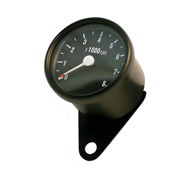 Drehzahlmesser 8.000 U/Min, Ø 60 mm, schwarz/schwarz