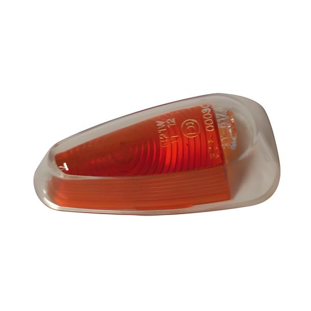Cristal de repuesto transparente, con reflector amarillo para mini intermitente 202-860
