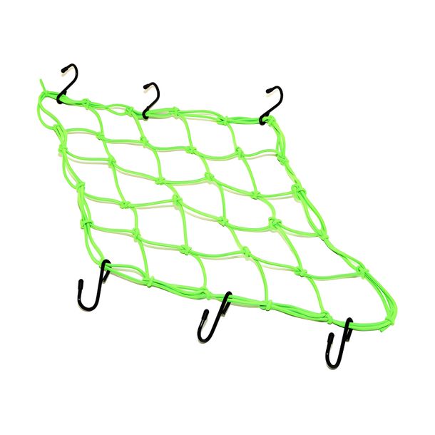 Bagagenet 40 x 40 cm, neongroen