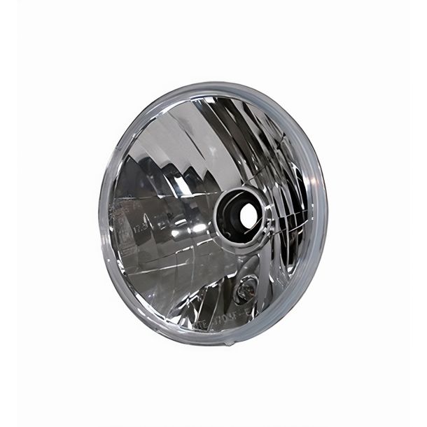 H4-Scheinwerfer-Einsatz, symmetrischer Prismenreflektor mit Klarglas, 7 Zoll