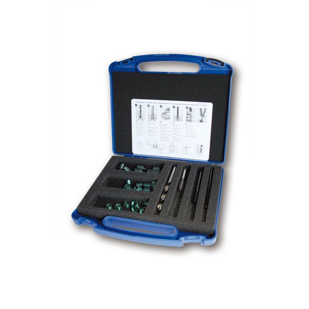 Kit de reparación HeliCoil plus para brocas helicoidales, machos de roscar de mano, husillos de montaje y rompedores de espiga