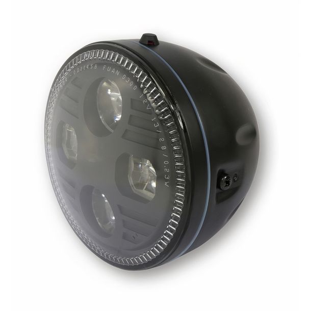 Scheinwerfer Highsider Atlanta 5 ¾ Zoll Standlichtring LED