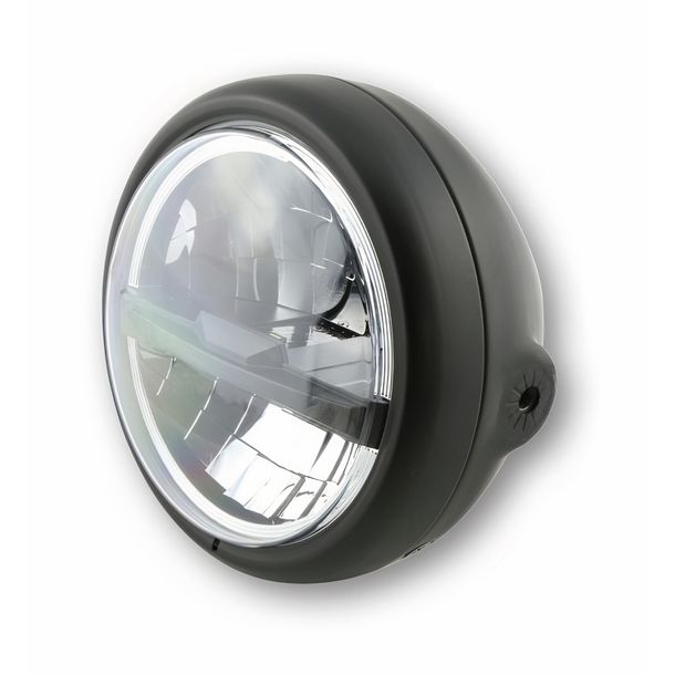 Phare LED HIGHSIDER 5 3/4 pouces PECOS TYPE 5, noir mat