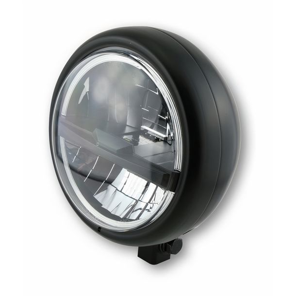 Scheinwerfer Highsider Pecos Typ 5 5 ¾ Zoll Standlichtring LED mattschwarz