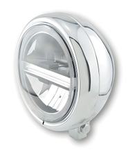 Phare LED 5 3/4 pouces HIGHSIDER PECOS TYPE 6 avec DRL, chromé