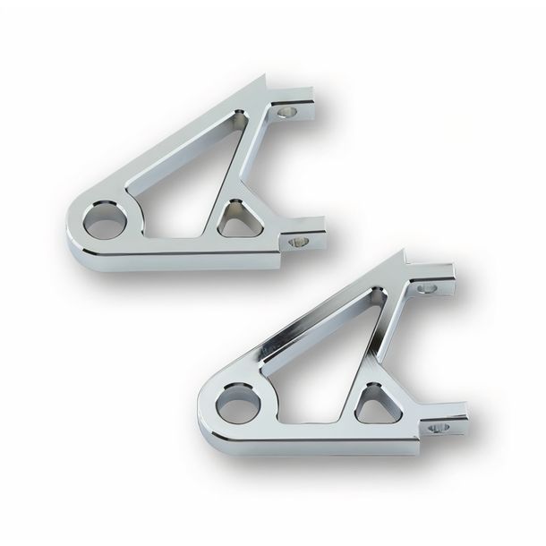 Lampenhalter Highsider CNC XS 48 x 10mm chrom 1 Paar