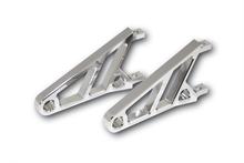Lampenhalter Highsider CNC kurz 87 x 10mm chrom 1 Paar