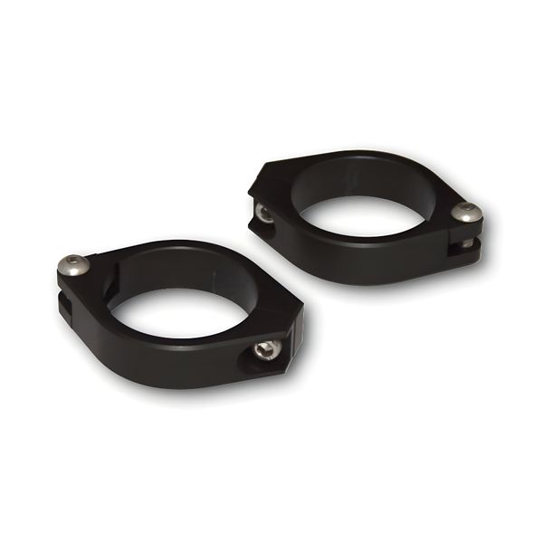 Standrohrschellen Highsider CNC 42 - 43mm schwarz 1 Paar