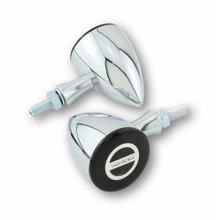 Indicador LED HIGHSIDER/luz de posición ROCKET BULLET, cromo