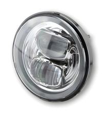 Farol Highsider Tipo 7 LED com anel de luz de posição, redondo, cromado, 5 3/4 polegadas