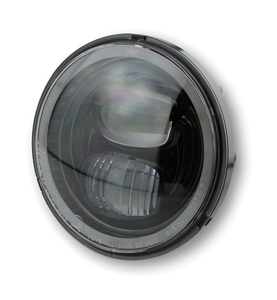 Scheinwerfereinsatz Highsider Typ 7 LED mit Standlichtring, rund, schwarz, 5 3/4 Zoll
