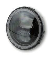 Encaixe de Farol Highsider Tipo 7 LED com Anel de Luz de Posição, redondo, preto, 5 3/4 polegadas