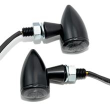 Luz de freno/trasera LED HIGHSIDER, intermitente APOLLO BULLET negro