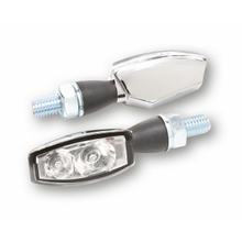 Piloto trasero LED HIGHSIDER, luz de freno, unidad de intermitente BLAZE cromado