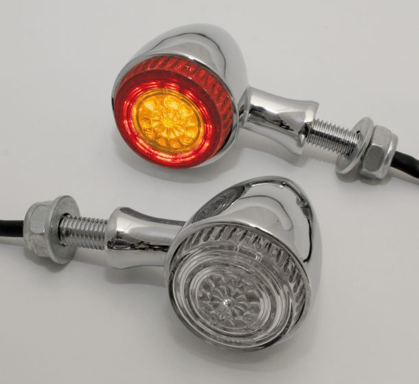Feu arrière LED HIGHSIDER, feu stop, clignotant COLORADO chromé