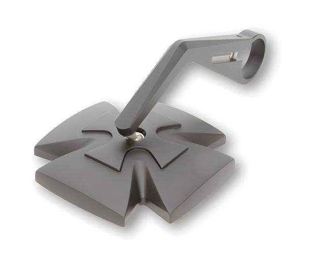 Lenkerendenspiegel Highsider Iron Cross schwarz eloxiert