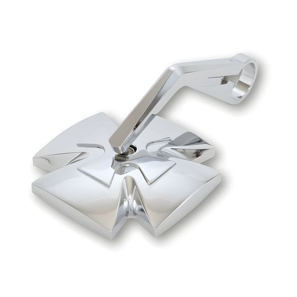 Lenkerendenspiegel Highsider Iron Cross chrom