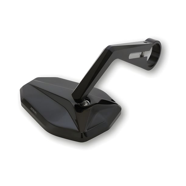 Lenkerendspiegel Highsider pro Victory Long 117x83mm mit Zulassung, CNC Aluminium schwarz, links / rechts, 1 Stück