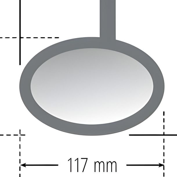 Highsider handlebar end mirror VICTORY, 1 inch, chrome – Bild 3