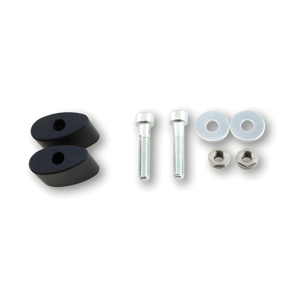 HIGHSIDER universal indicator adapter (rear) H-D XL models 2001 up, M8, aluminium, black anodized