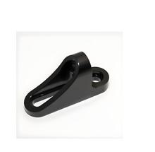 Adapter Highsider 60mm kurz, Schraublochabstand 20-42mm schwarz eloxiert