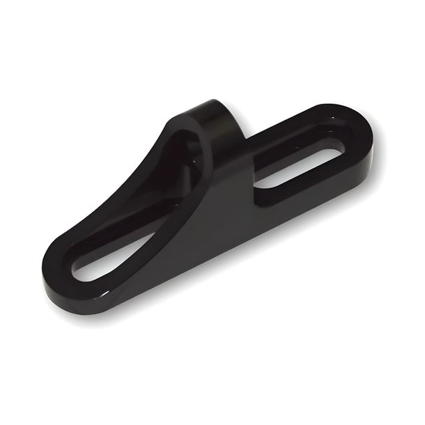 Adapter Highsider 76mm lang, Schraublochabstand 21-58mm schwarz eloxiert