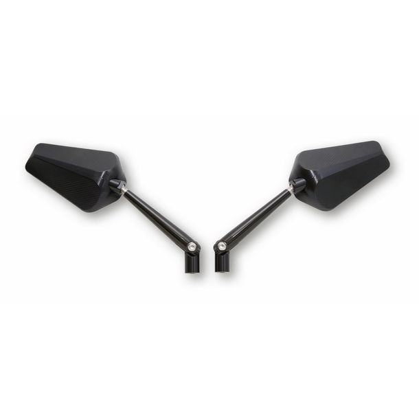 Espejo carenado HIGHSIDER PRATO anodizado negro