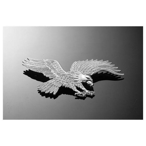 HIGHWAY HAWK Eagle con alas batientes, cromo, talla L