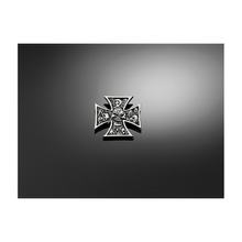 HIGHWAY HAWK Aufkleber Gotisches Kreuz mit Totenkopf, Gr. XS